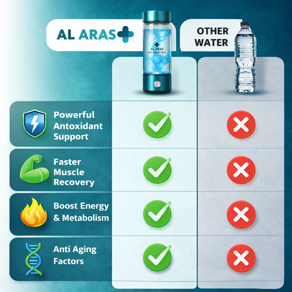 Al Aras™ Hydrogen Water Bottle 2.0 - Free eBook