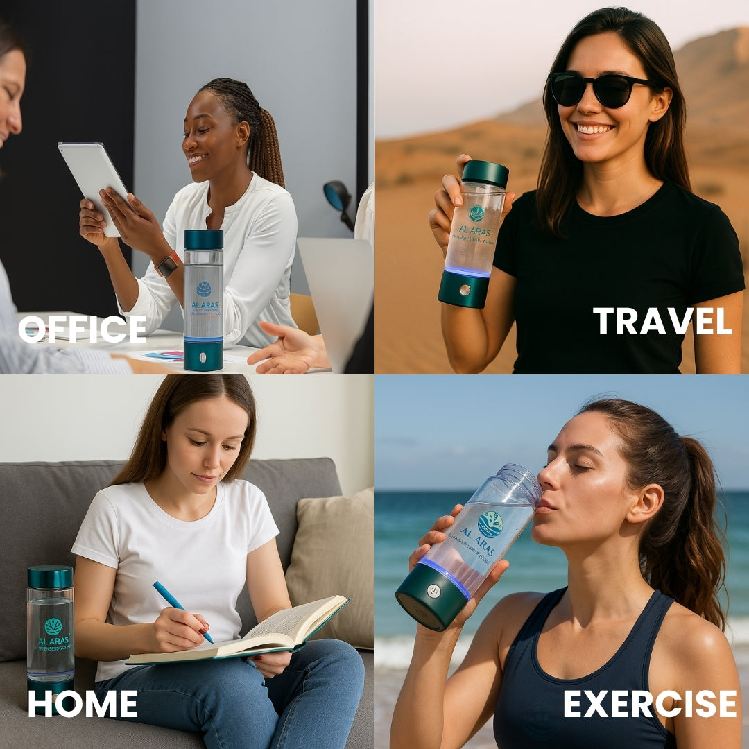 Al Aras™ Hydrogen Water Bottle 2.0 : Scientifically Backed