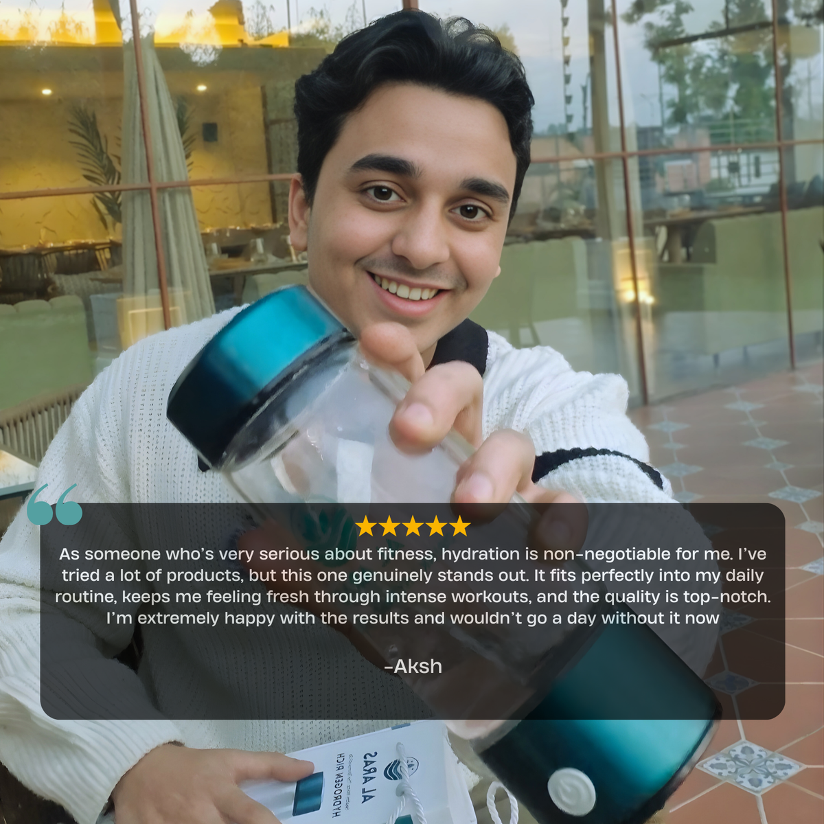 Al Aras™ Hydrogen Water Bottle 2.0 - Free eBook