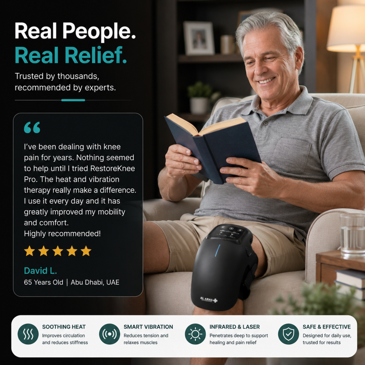 Al Aras™ RestoreKnee Pro – Smart Knee Recovery Device