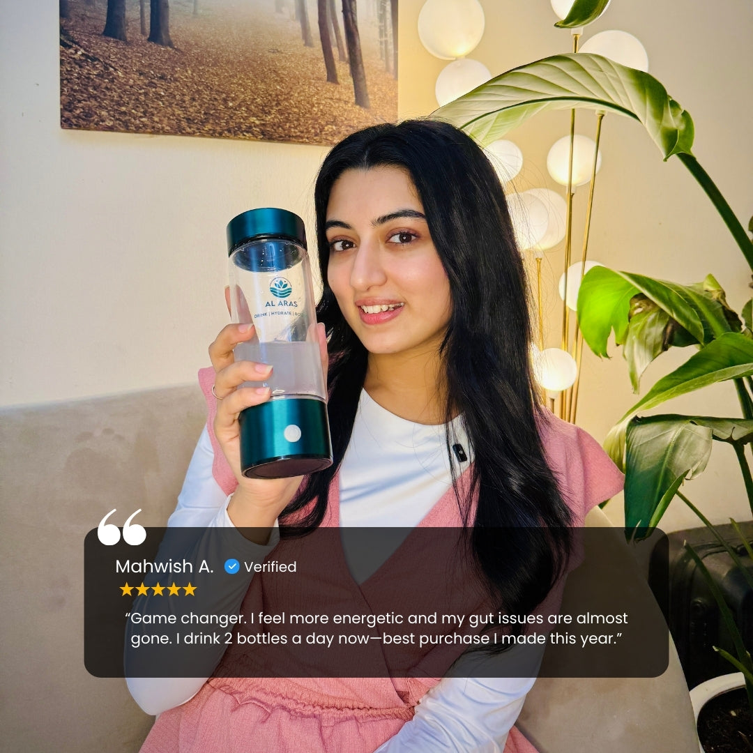 Al Aras™ Hydrogen Water Bottle 2.0 - Free eBook