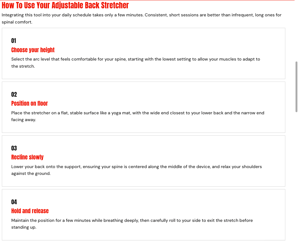 Al Aras™  -Back Stretcher