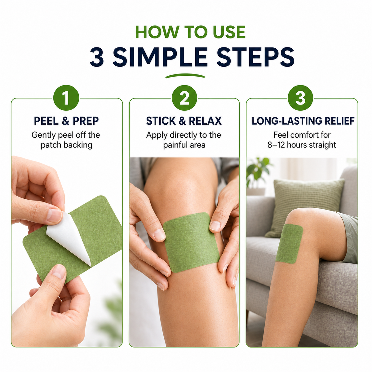 Al Aras™ - FlexiJoint Natural Pain Relief Patches for Neck, Shoulder, Back & Knee