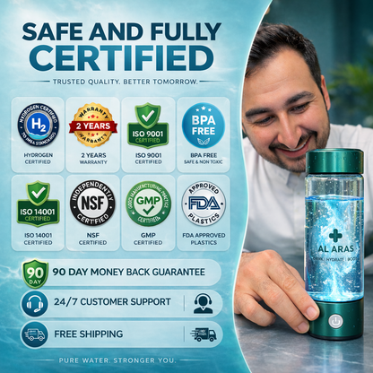 Al Aras™ Hydrogen Water Bottle 2.0 - Free eBook