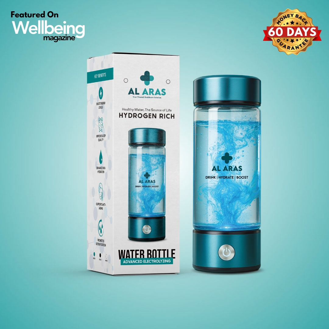 Al Aras™ Hydrogen Water Bottle 2.0 - Free eBook