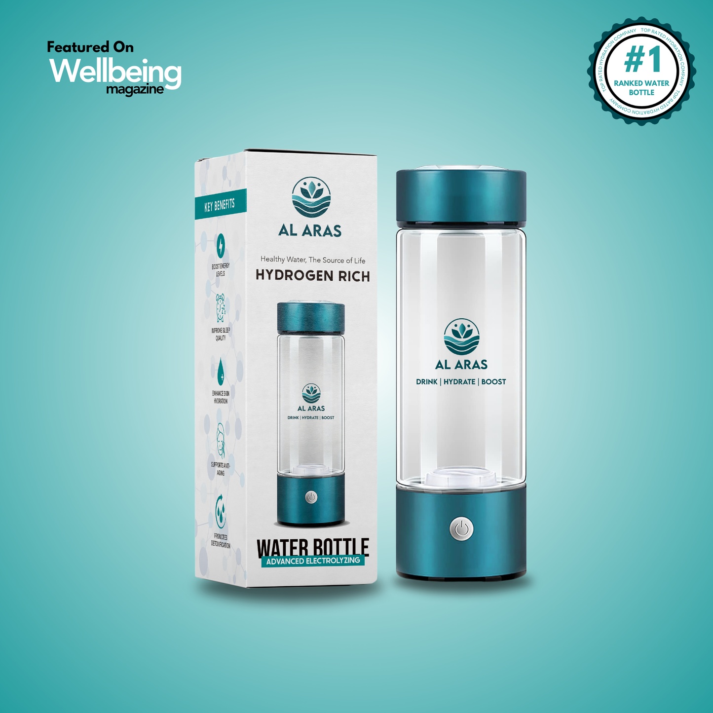 Hydrogen Water Bottle - Free eBook