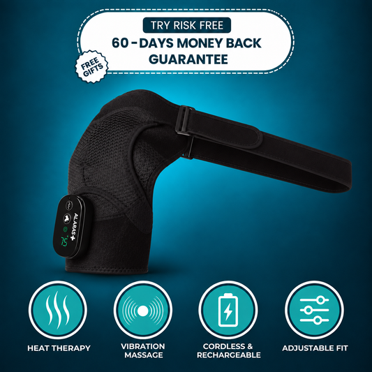 Al Aras™ SuperRelief Pro Heat & Massage Shoulder Brace