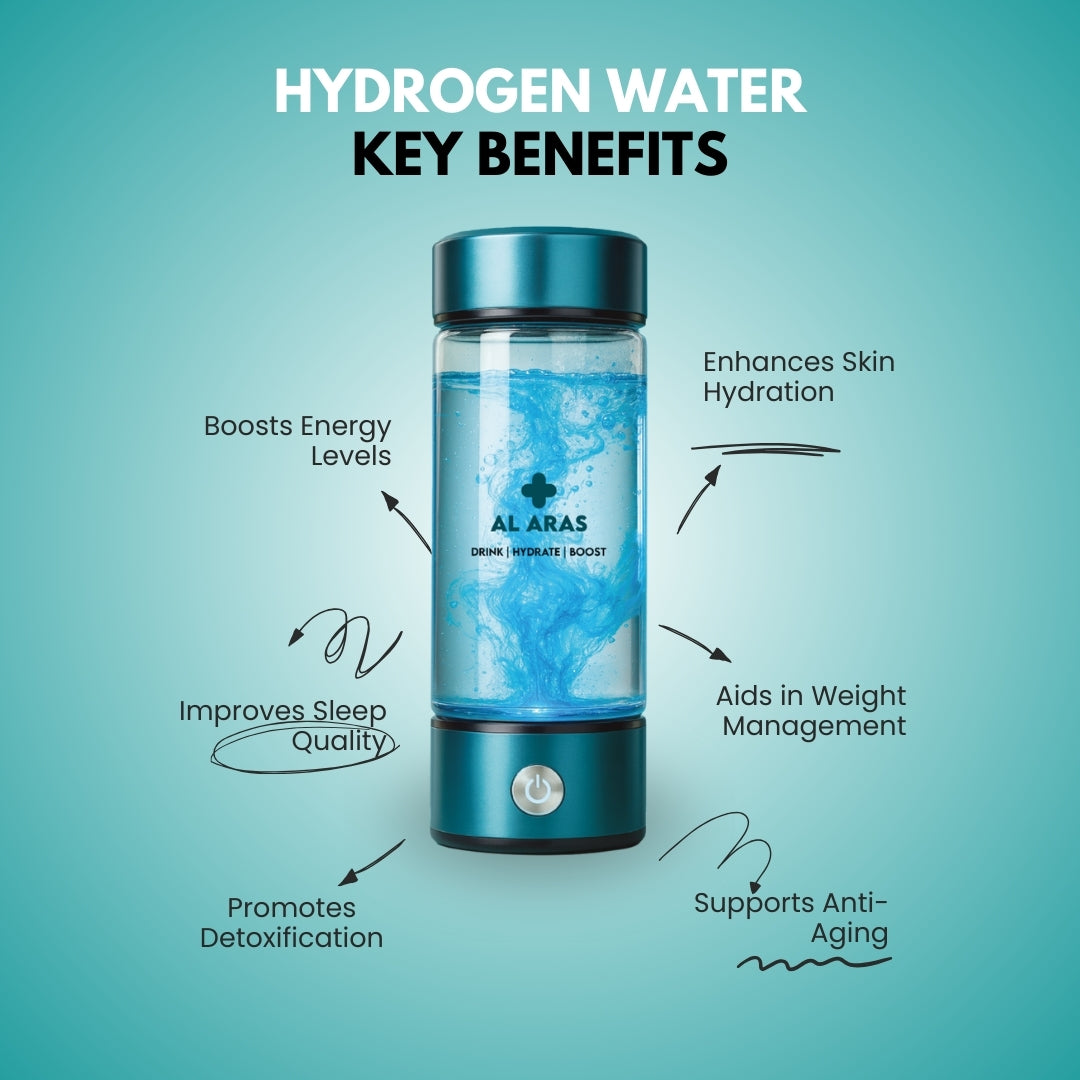 Al Aras™ Hydrogen Water Bottle 2.0 - Free eBook