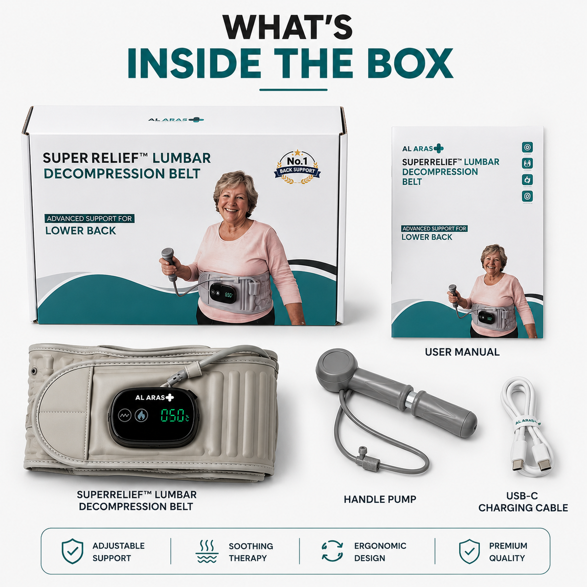 Al Aras™ SuperRelief Pro – Lumbar Decompression Device