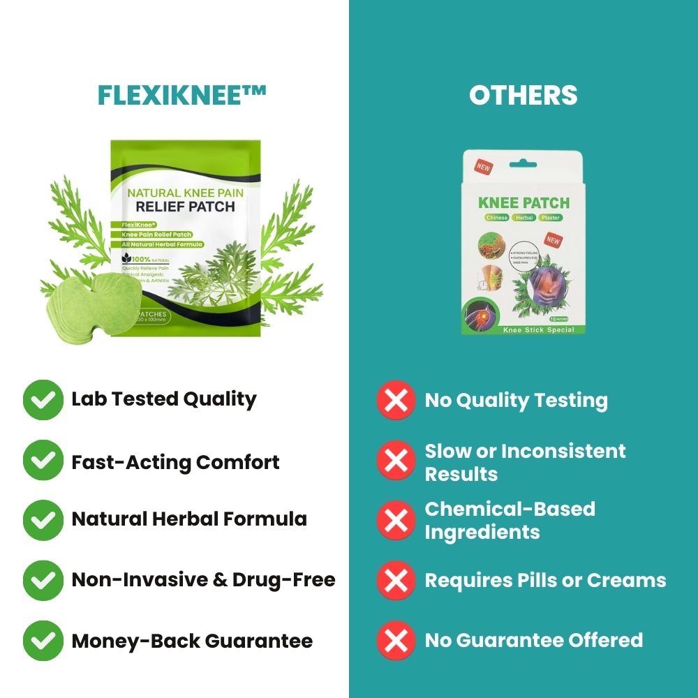 FlexiKnee™ - Natural Knee Pain Patches - Free eBook