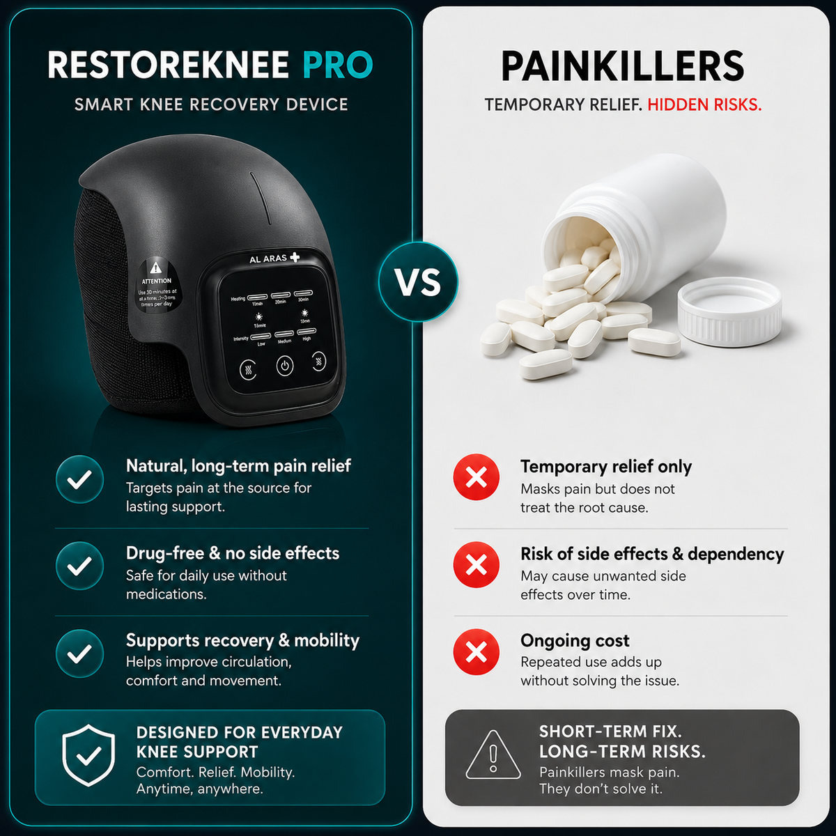 Al Aras™ RestoreKnee Pro – Smart Knee Recovery Device