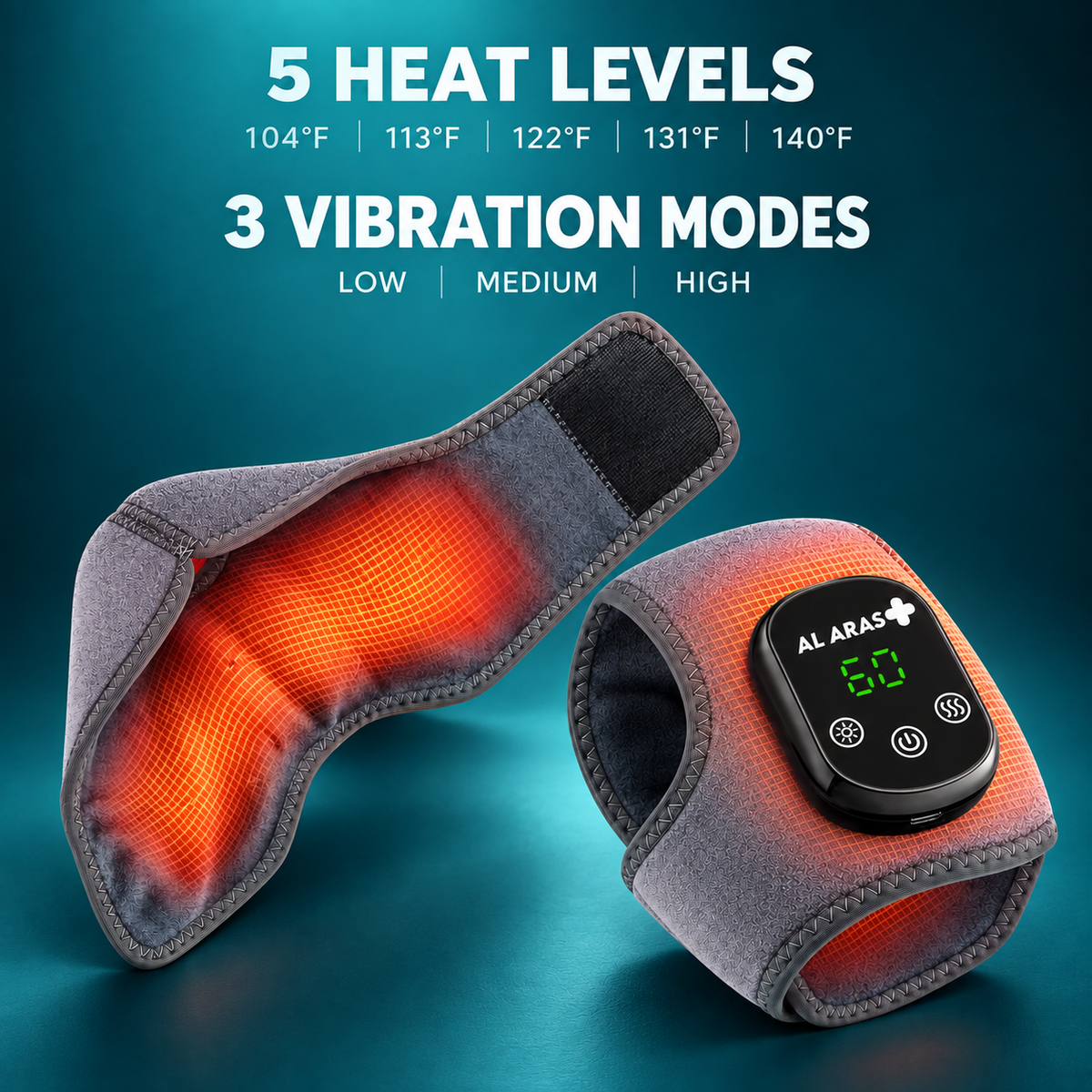 Al Aras™ FootRelief Pro – 3-in-1 Heated Foot & Ankle Therapy Device