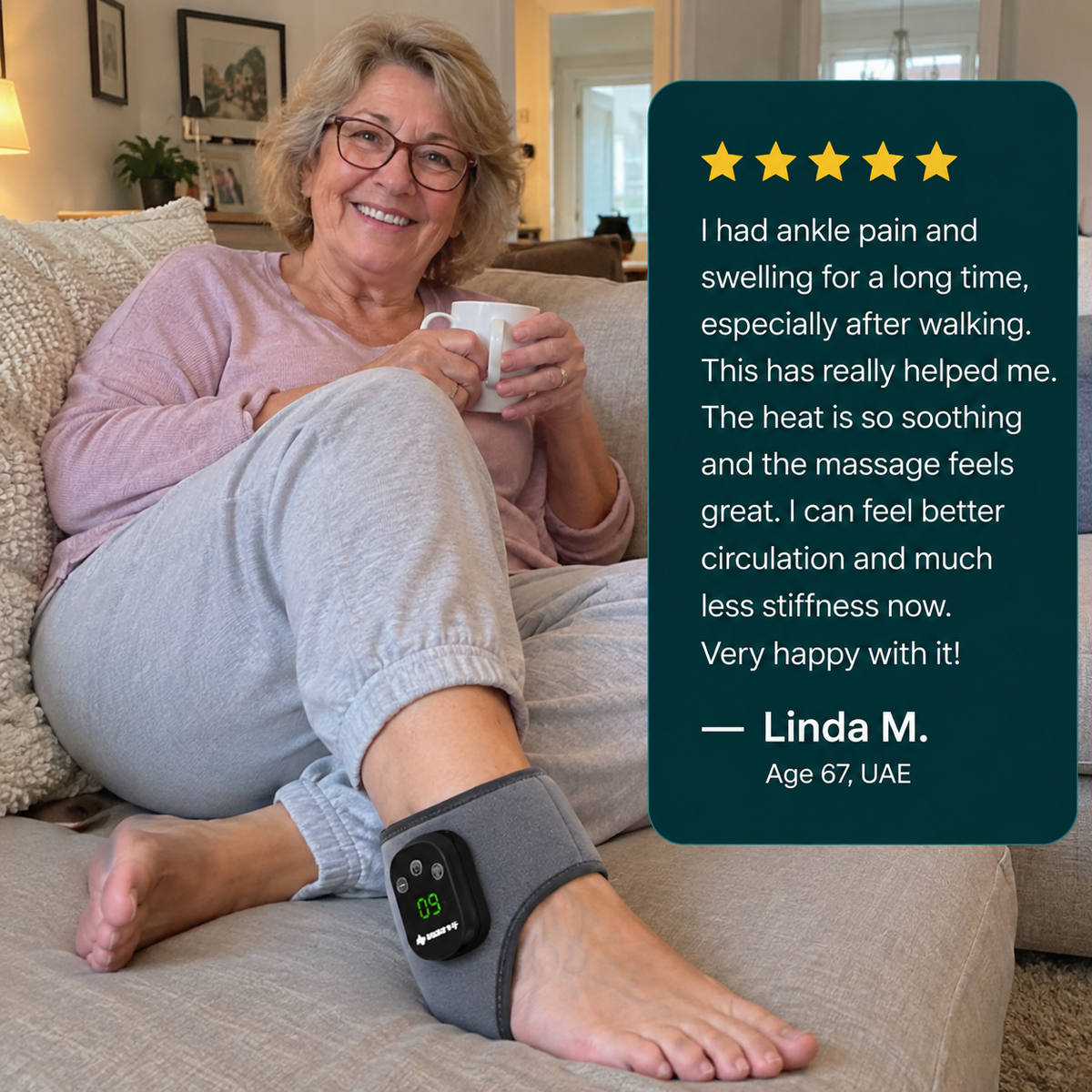 Al Aras™ FootRelief Pro – 3-in-1 Heated Foot & Ankle Therapy Device